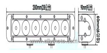 60W LED Light Bar 2066